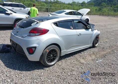 2013 Hyundai Veloster Turbo W/Black from USA, damaged, VIN KMHTC6AE7DU167385